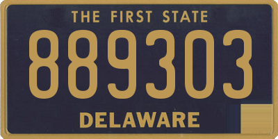 DE license plate 889303