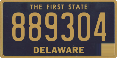 DE license plate 889304