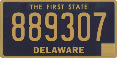 DE license plate 889307