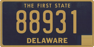 DE license plate 88931