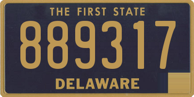 DE license plate 889317