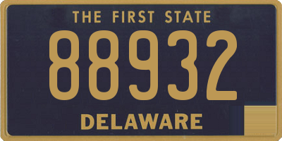 DE license plate 88932