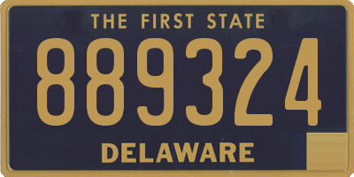 DE license plate 889324