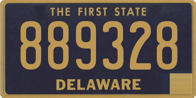 DE license plate 889328