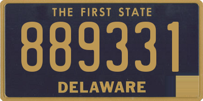 DE license plate 889331
