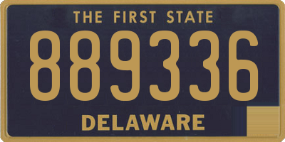DE license plate 889336