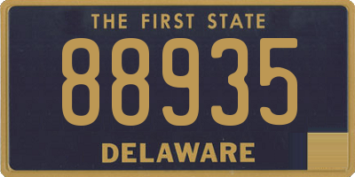 DE license plate 88935