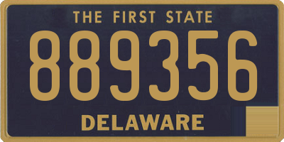 DE license plate 889356