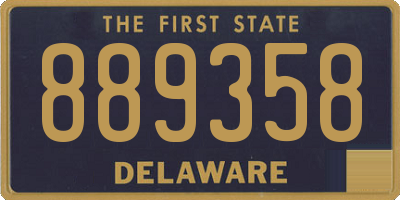 DE license plate 889358