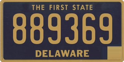DE license plate 889369