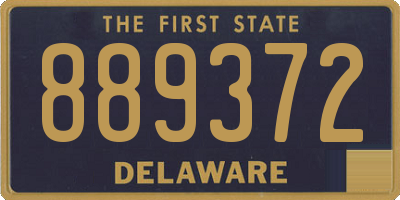 DE license plate 889372
