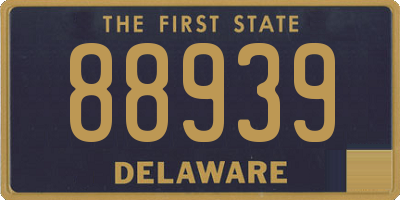 DE license plate 88939