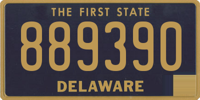 DE license plate 889390