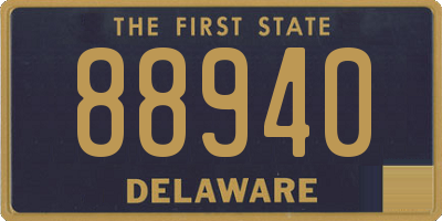 DE license plate 88940