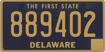 DE license plate 889402