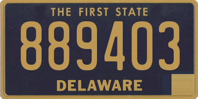 DE license plate 889403