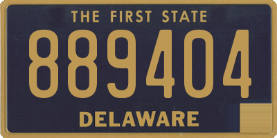 DE license plate 889404