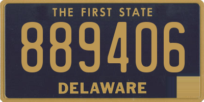 DE license plate 889406