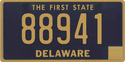 DE license plate 88941