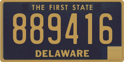 DE license plate 889416