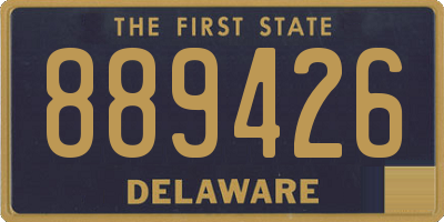 DE license plate 889426