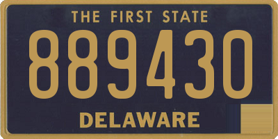 DE license plate 889430