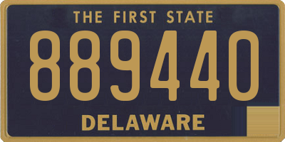 DE license plate 889440