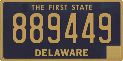 DE license plate 889449