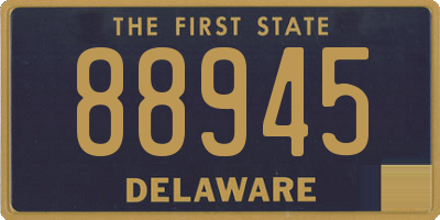 DE license plate 88945