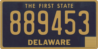 DE license plate 889453