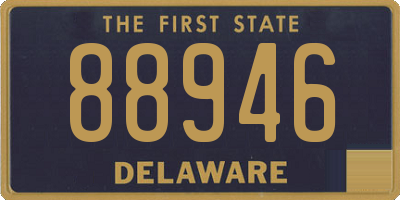 DE license plate 88946