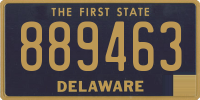 DE license plate 889463