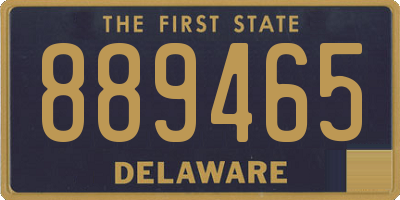 DE license plate 889465