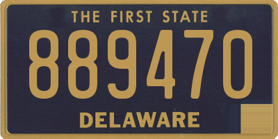 DE license plate 889470