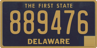 DE license plate 889476