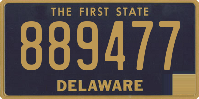DE license plate 889477