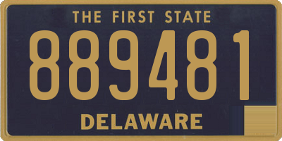 DE license plate 889481