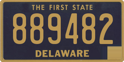 DE license plate 889482