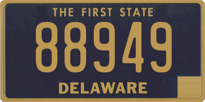 DE license plate 88949