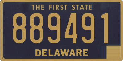 DE license plate 889491