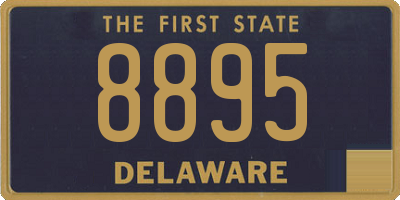 DE license plate 8895