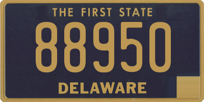 DE license plate 88950