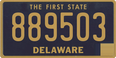 DE license plate 889503