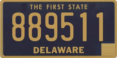 DE license plate 889511