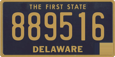 DE license plate 889516