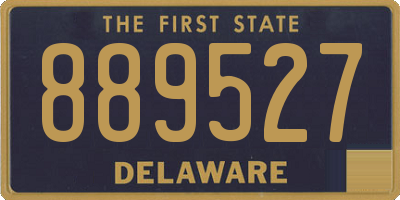 DE license plate 889527