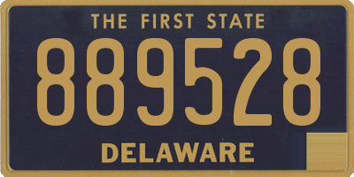DE license plate 889528