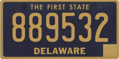 DE license plate 889532
