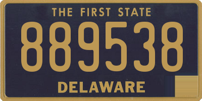 DE license plate 889538