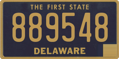 DE license plate 889548